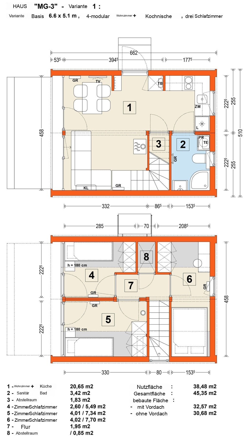 Modulhaus MG3 – Grundriss 3