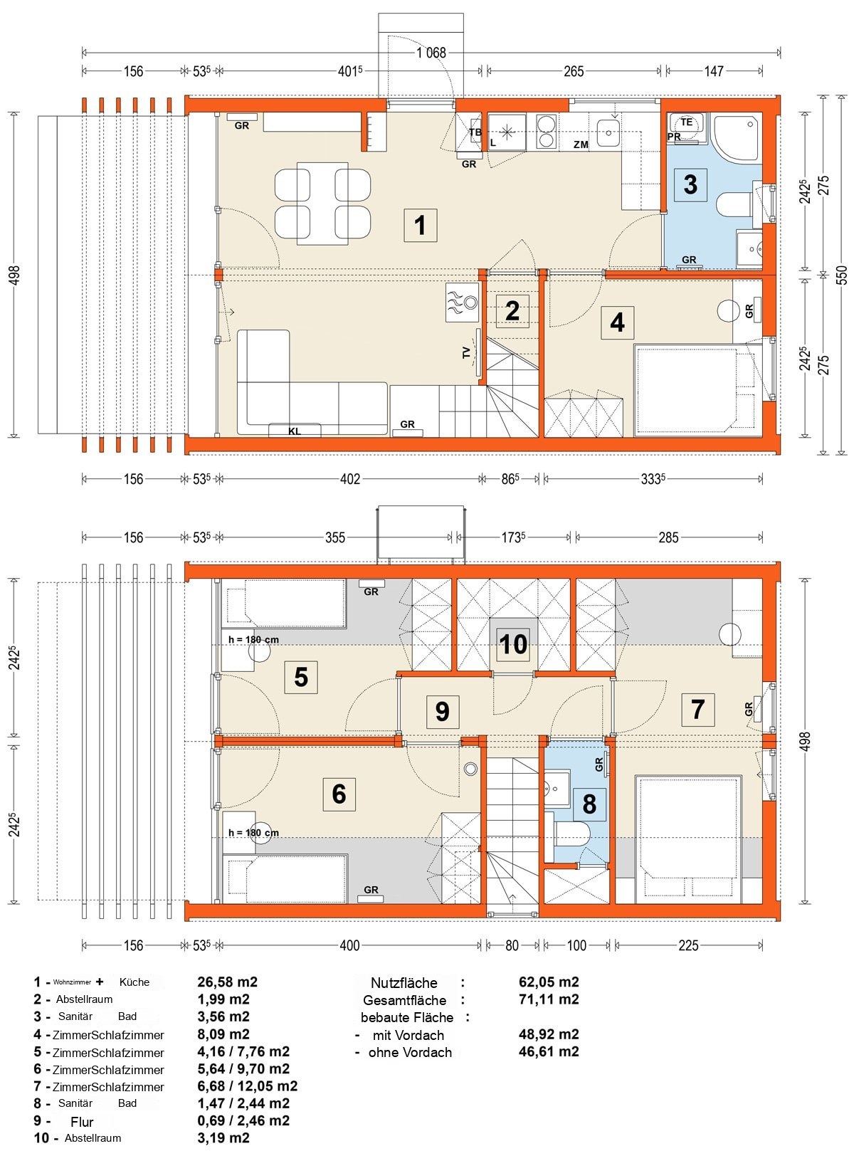 Modulhaus MG3 – Variante 10 – Grundriss