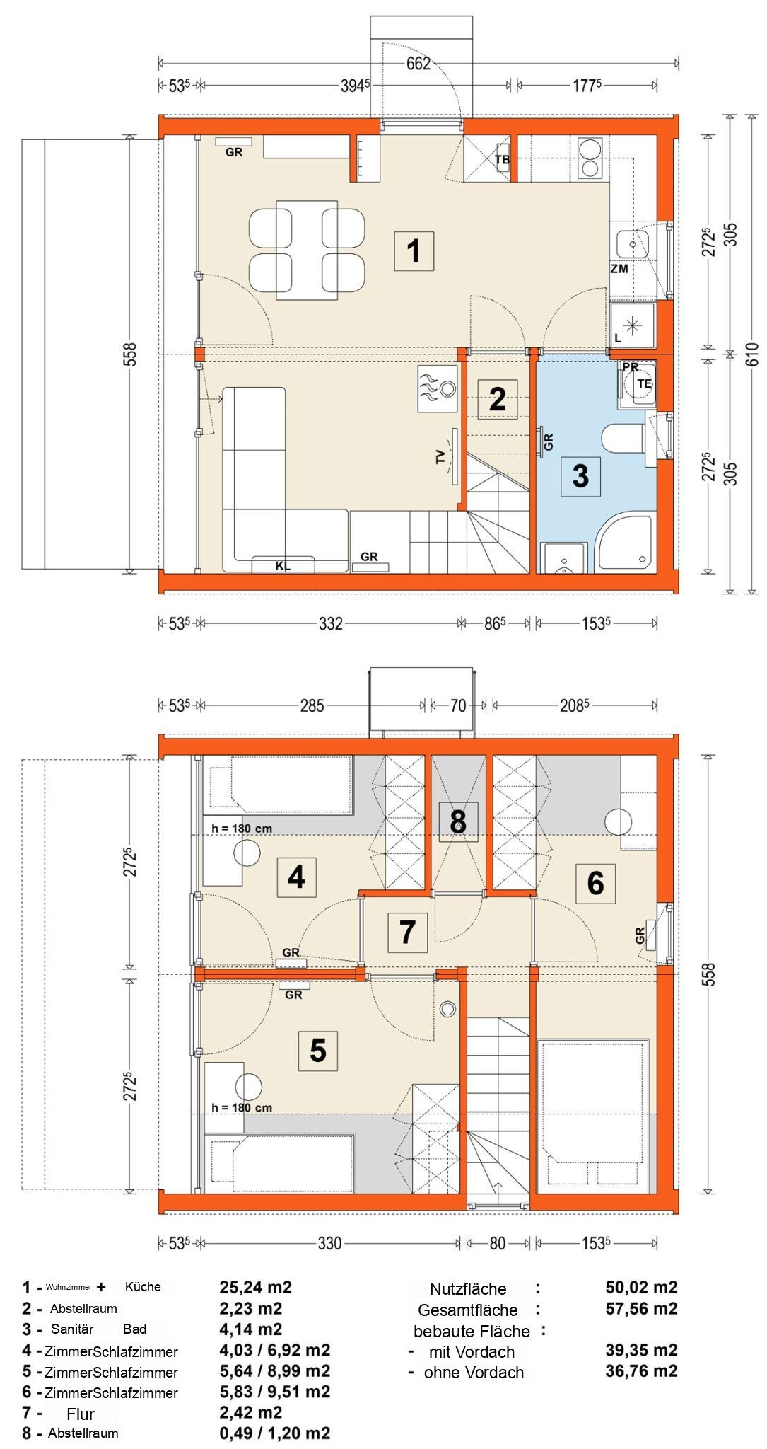 Modulhaus MG3 – Variante 12 – Grundriss