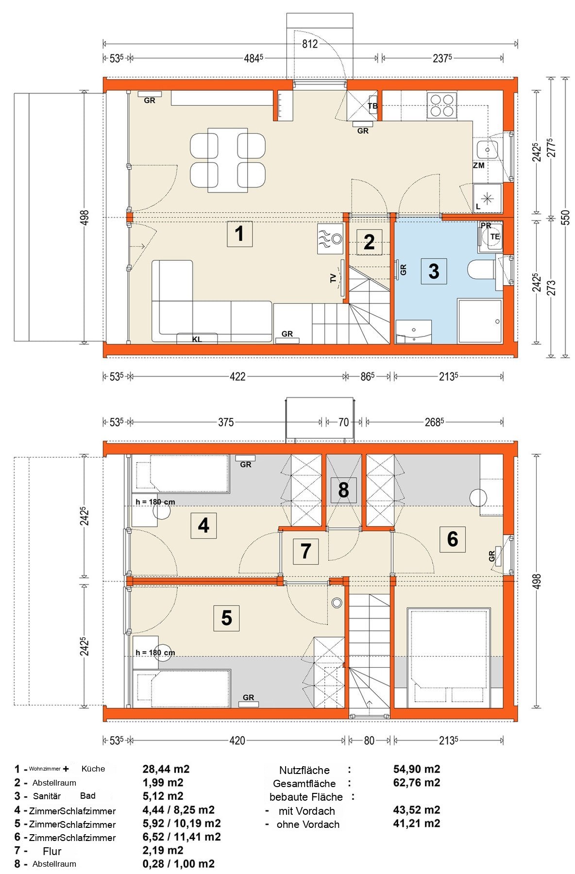 Modulhaus MG3 – Variante 7 – Grundriss