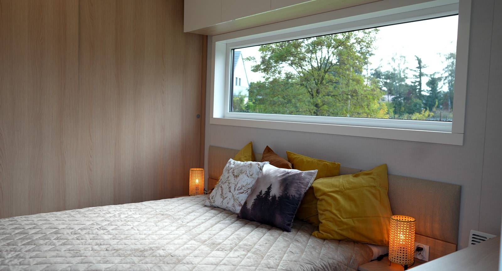 Mobilhaus A – Schlafzimmer
