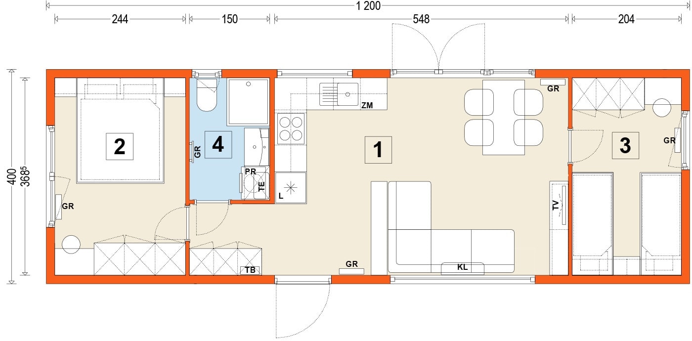 Mobilhaus A – Variante 11