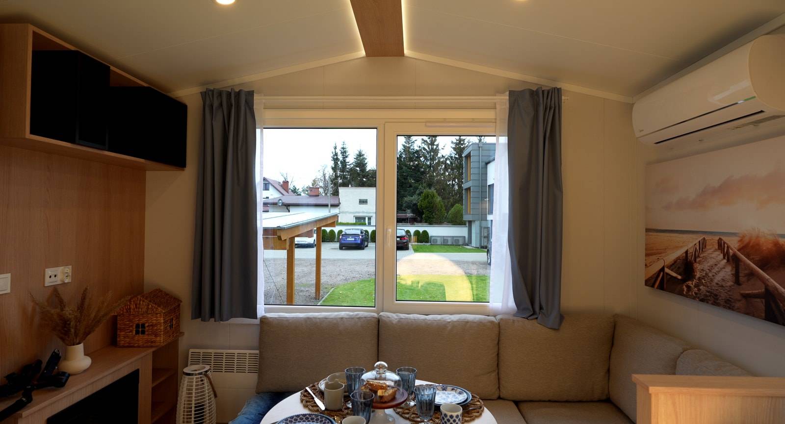 Mobilhaus B – Wohnzimmer