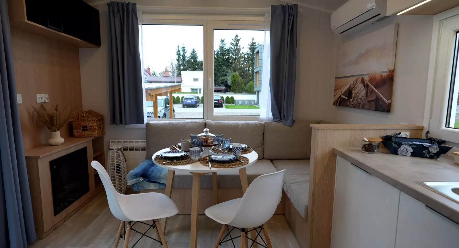 Mobilhaus B – Wohnzimmer
