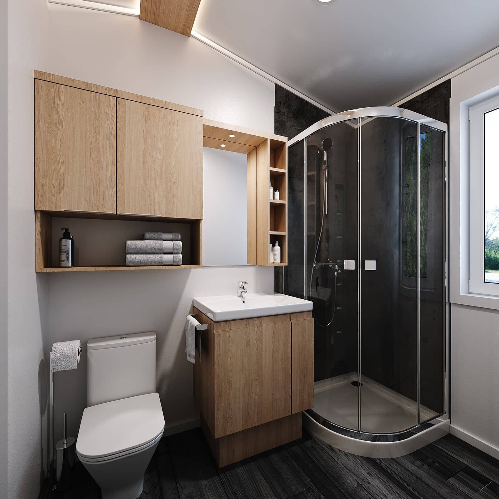 Mobile home C – bathroom