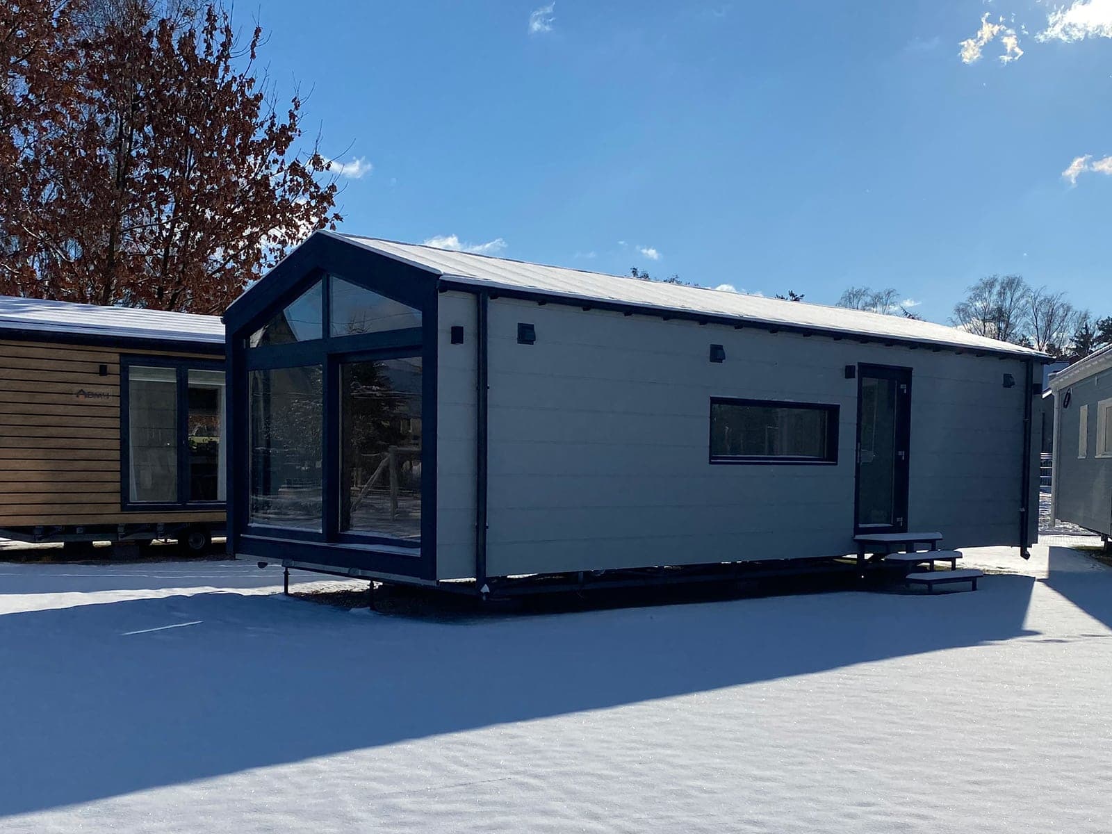 Mobilhaus E – im Winter