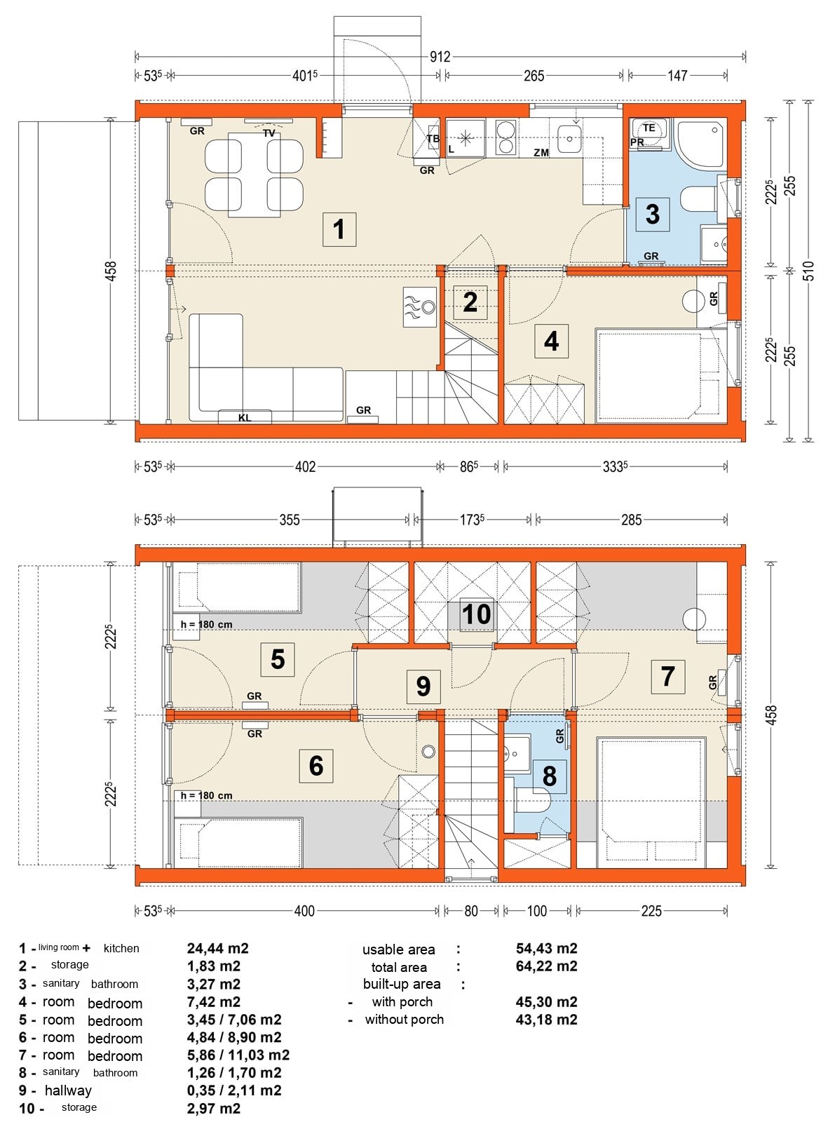 Modular home MG3 – variant 4