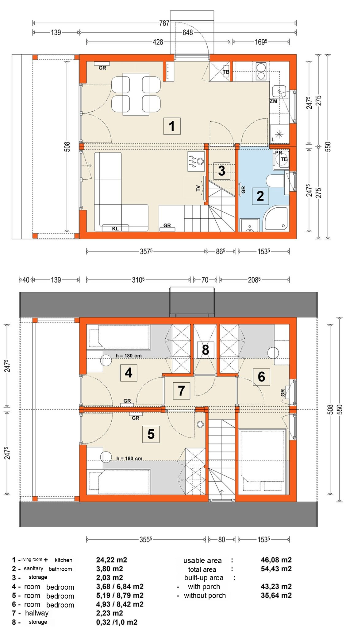 Modular home MG4 – variant 4